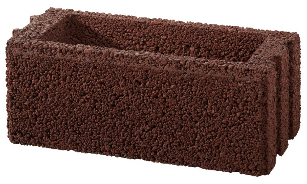 Grundelement Terrano 50x25x20cm braun. haufwerksporig