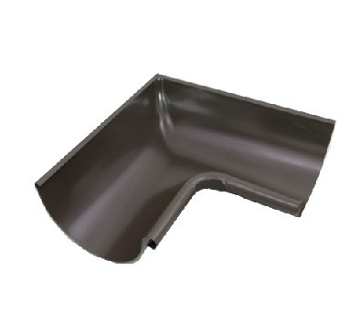 PREFA inner gutter angle 90 degrees D 333 large bead brown