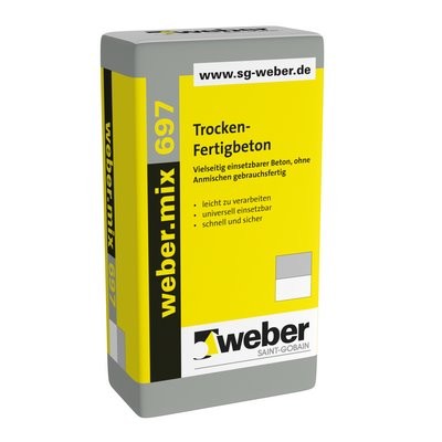 SGW weber.mix 697 Trocken-Fertigbeton 25kg Sack