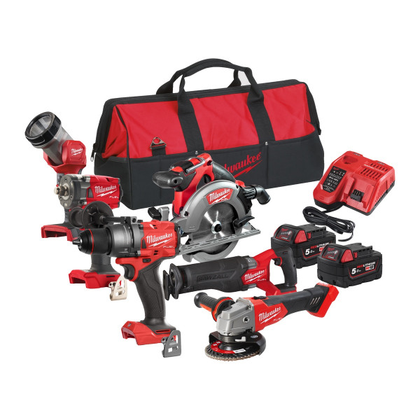 Milwaukee M18 FUEL™ Powerpack Akku-Maschinen-Set M18 FPP6F3-502B