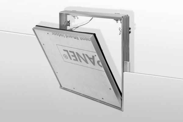 Bryzgoszczelny AQUAPANEL F-TEC Knauf. Aluminiowa klapa rewizyjna 600x600mm ściana/sufit