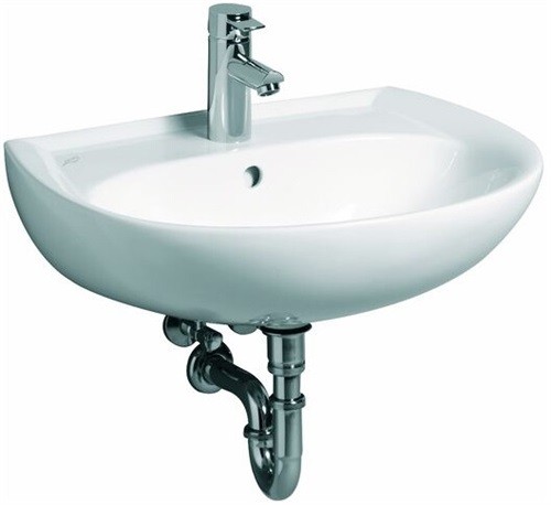 Umywalka Keramaga RENOVA nr 1 z HL 650x510mm bahama beż z przelewem