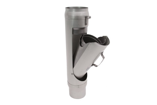 Uginox FTE Wasserklappe mit Rohrlaubfang 100mmØ mit Edelstahlkorb