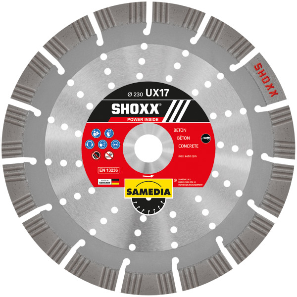 Tarcza do cięcia ślizgowego Samedia SHOXX UX17 350x20,0 mm