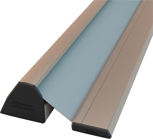 Fingerschutzprofil NR32 UniSafe L=2000mm Bandgegenseite schwarz silberfarben elox
