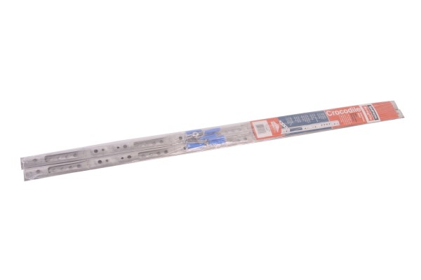 Maueranschlußschiene Set V2A 2 Schienen a. 1.12m + Schrauben u. Dübel