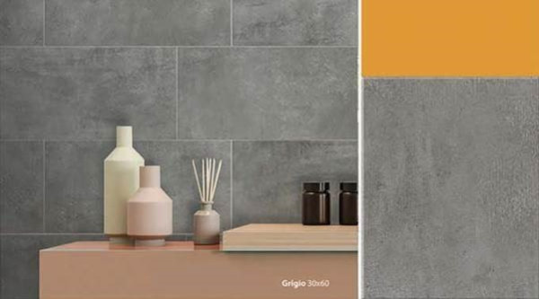 FSTZ Bodenfliese 30x60x0.95cm Grigio Betonoptik