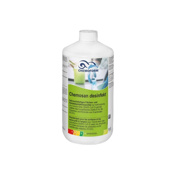 Heissner Chemosan hand and surface disinfection 1L ready to use