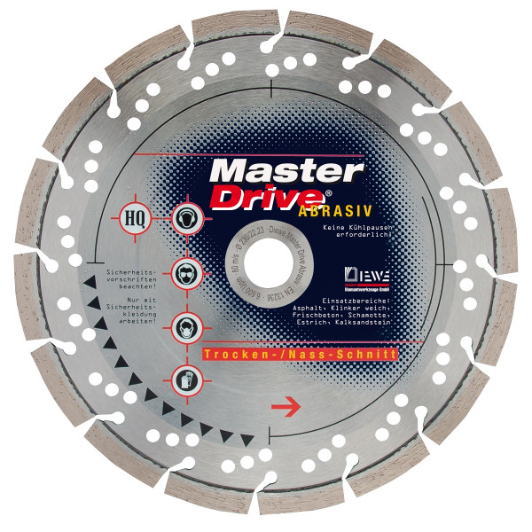Diewe MASTER DRIVE Abrasiv Diamanttrennscheibe Ø230mm 22.23
