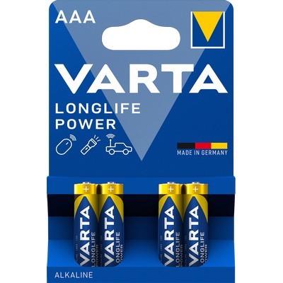 VARTA Batterie Longlife Power AAA Alkali 4er Blister (DE)