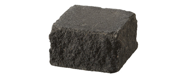 Half-end element Vermont 25x25x15cm basan anthracite. burnished. aged