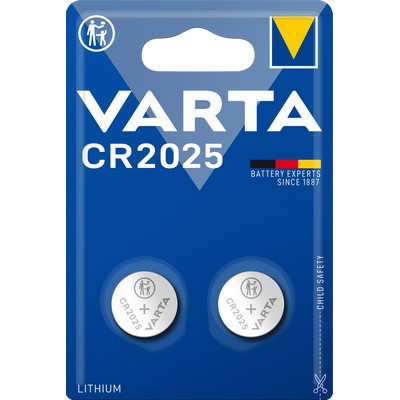 Button cell VARTA Electronics CR2025 blister pack of 2