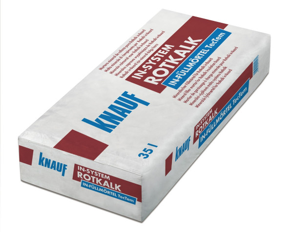 Knauf Rotkalk in-Füllmörtel TecTem 2.0mm 35l