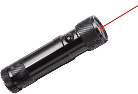 BS Taschenlampe 8 LEDs Laser Light FL Duo inkl. 3x AAA Bat.