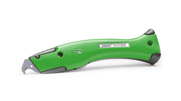 Delphin®-03 Club Edition Schwarz-Grün Universalmesser inkl. Kunststoffköcher