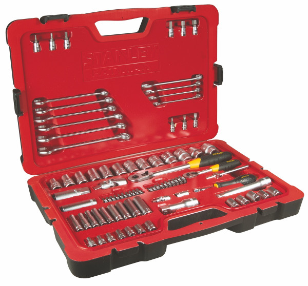 SBD Steckschlüssel-Set 84-tlg. 1/2+1/4" Chrom satiniert