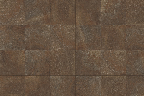 GZO Pavé Porfido Rosso 60/60/5 cm dunkelbraun