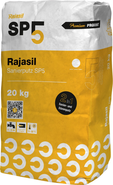 Rajasil Sanierputz SP5 20kg weiß