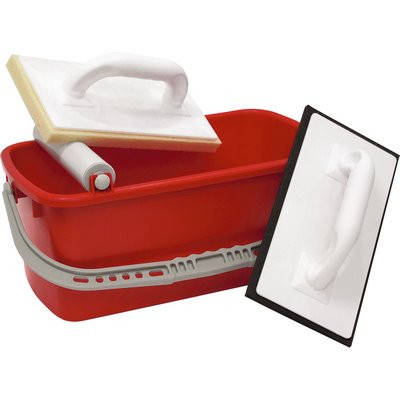 Triuso Fliesenleger-Waschset 3tlg (Eimer 10 ltr. 1428PH 1428PS)