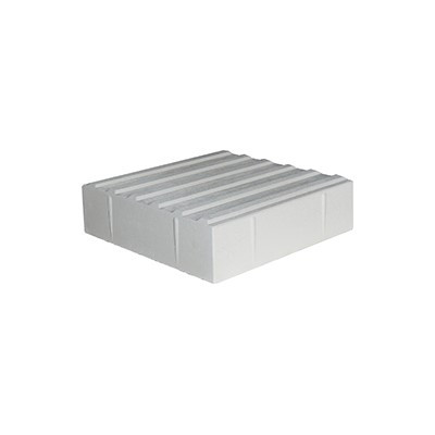 Bachl Rippenplatte Premium-weiß 350x350x65mm Achsmaß 50mm