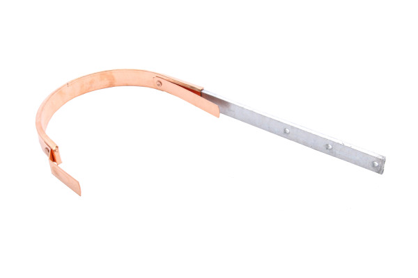 LEH CU umm. Rinnenhaken halbrund 40-25/7mm Münchner Ausführung