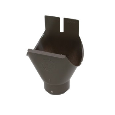 PREFA gutter socket 250x80mm brown
