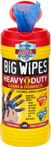 Luteum Big Wipes wytrzymałe chusteczki czyszczące po 40 sztuk w puszce