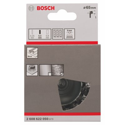 Bosch Topfbürste 0.5mm gezopfter Draht Ø65mm