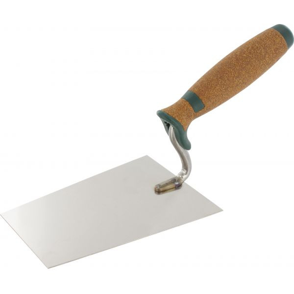 Triuso Maurerkelle S-Hals 180mm Serie Kork rostfrei