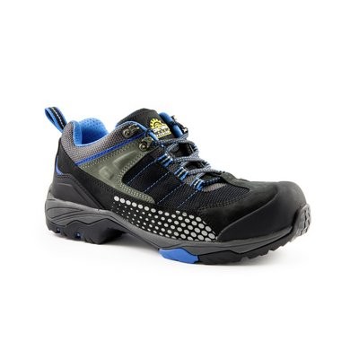 Rualtex Sicherheitshalbschuh S3 York schwarz/blau - Gr. 47