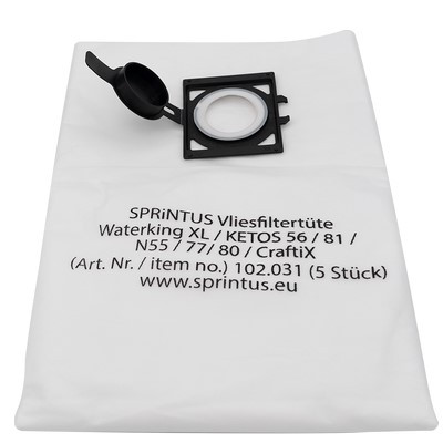 Sprintus Vliesfiltertüte (5 Stück) N55/77/80 Waterking XL Ketos