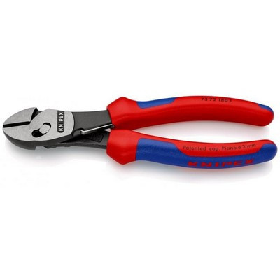 KNIPEX TwinForce® Hochleistungs-Seiten- Schneider mit Öffnungsfeder 73 72 180 F