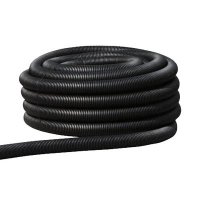 Kabuflex R-cable protection pipe DN 160 black outside corrugated with inner pipe/with cord 25m