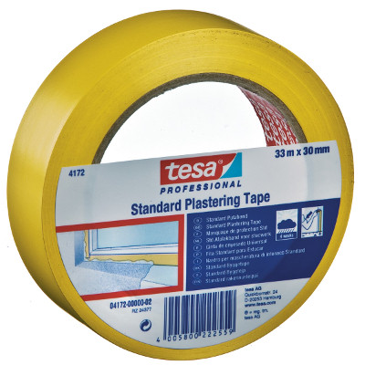tesa® Putzband Folie glatt 33mx50mm 17 Gelb - 4172