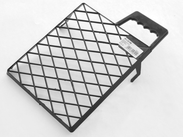 Scraper grid plastic black 18x21cm for rollers up to 16 cm