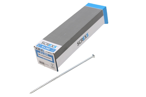 SWG Holzbauschraube Vz Tx 40 8.0x260 m. Senkkopf - 50 Stück