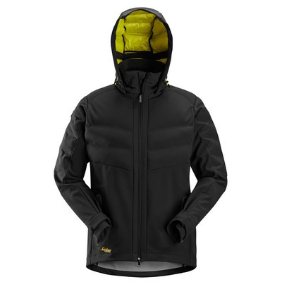 Snickers FlexiWork Windstopper 3-Lagen-Steppjacke schwarz Gr. M