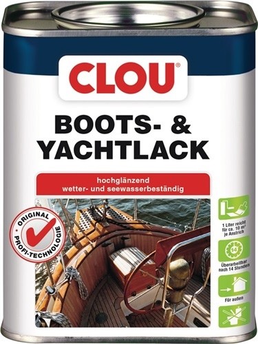 Boots-/Yachtlack farblos glänzend 0.75l Dose CLOU