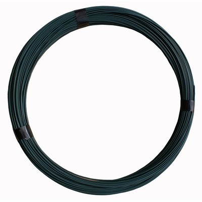 Spann-u. Bindedraht 2.0mm/50m verzinkt und grün ummantelt RAL 6005