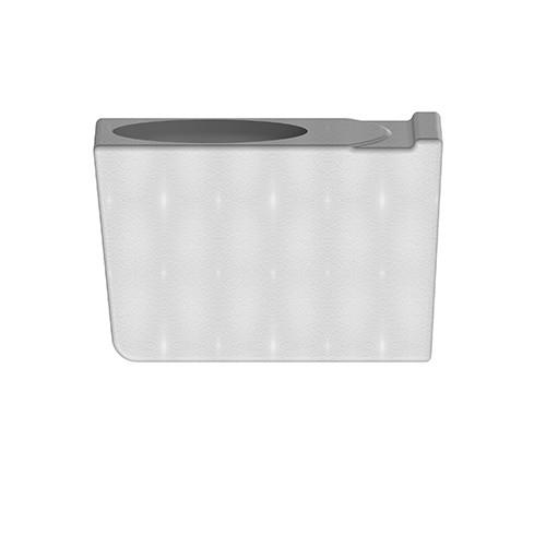 LORO-Wärmedämmung aus Styropor seitlich DN100-19843.100X