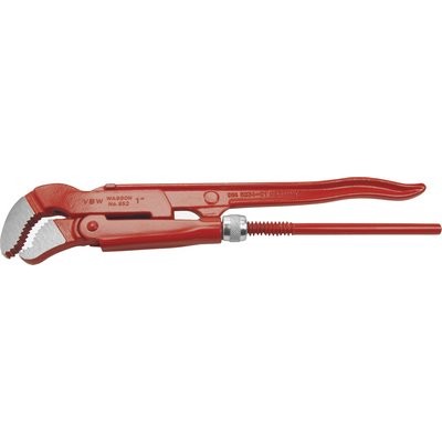 VBW S-Maul-Rohrzange 2" rot lackiert poliert 50.8mm