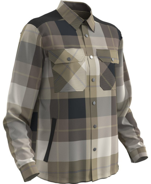 MASCOT® Hemd Flanell gefüttert Dunkel Sandbeige-kariert Gr. XL