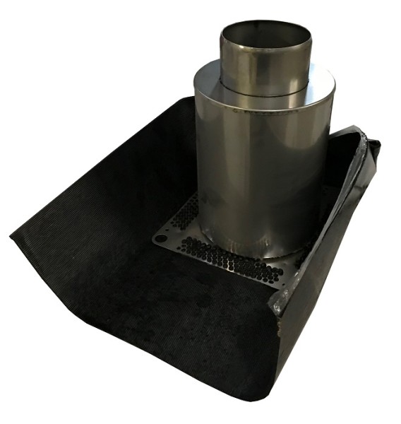 Element podstawowy Icopal DN 100 Ø110mm z płaszczem 154mm - długość rury: 280mm