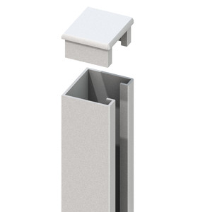 Brügmann System U-mounting profile 192x4x3 silver