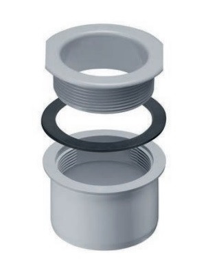 Monsun Schraubstutzen DN 100 Stutzen PVC Länge 60mm Loch-Ø 92mm