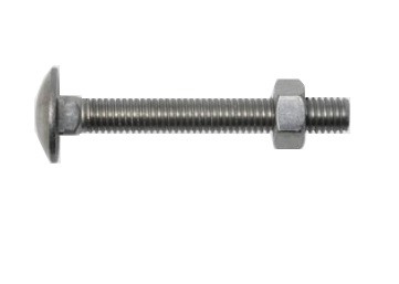 SWG Flachrundkopfschraube A2 Edelstahl Din 603 8x40mm m. Mutter - 25 Stück