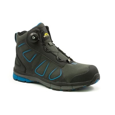Rualtex Sicherheitsstiefel S1P Zumbro grau/blau - Gr. 47