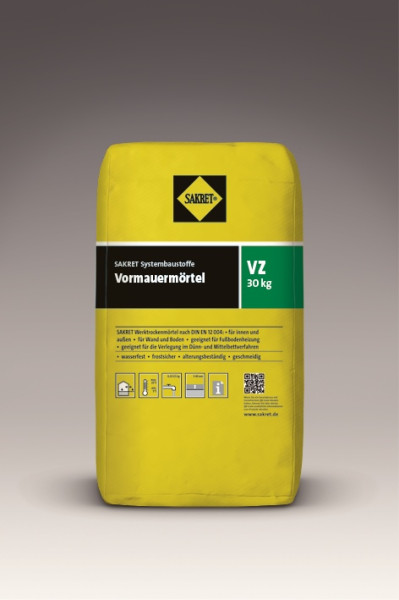 Sakret Vormauermörtel VK weiß 80 30 kg - 11223