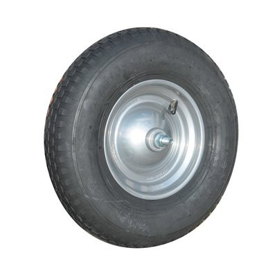 Koło müba do taczki 400x100mm z łożyskiem kulkowym i osią