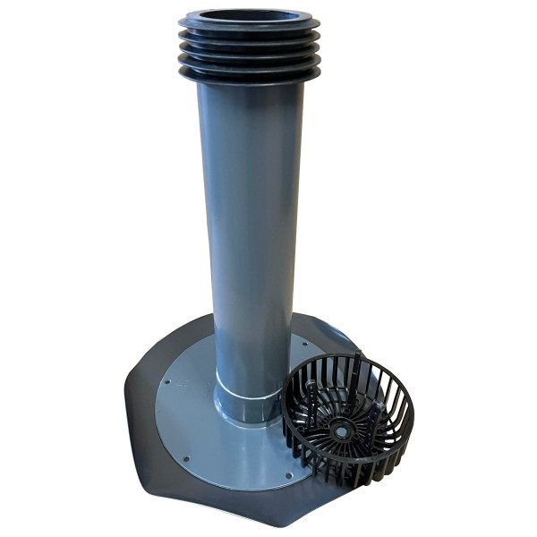 Fleck Flachdach Sanierungsablauf DN 125 Folie Bauder m. Kiesfang - 4520012509